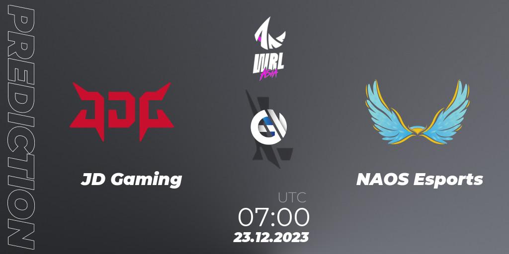 JD Gaming - NAOS Esports: ennuste. 23.12.23, Wild Rift, WRL Asia 2023 - Season 2 - Regular Season