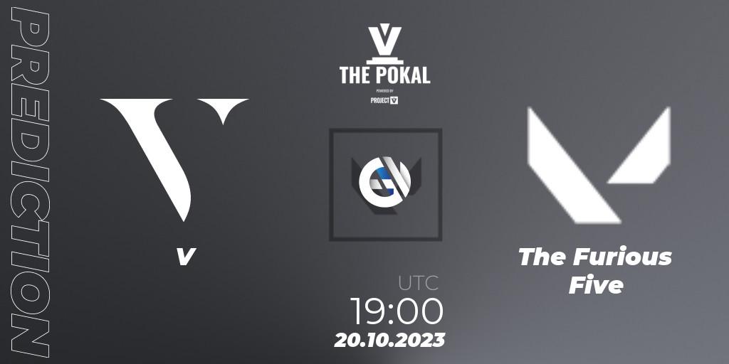 V - The Furious Five: ennuste. 20.10.2023 at 19:00, VALORANT, PROJECT V 2023: THE POKAL