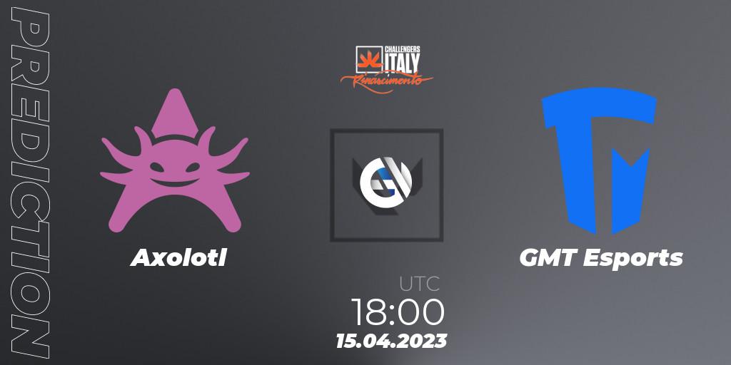 Axolotl - GMT Esports: ennuste. 15.04.2023 at 18:00, VALORANT, VALORANT Challengers 2023 Italy: Rinascimento Split 2