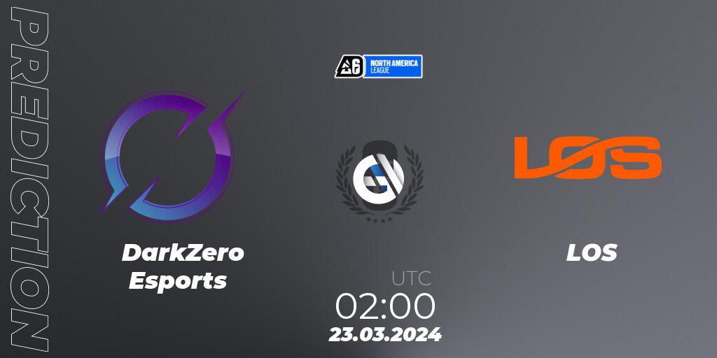 DarkZero Esports - LOS: ennuste. 22.03.24, Rainbow Six, North America League 2024 - Stage 1