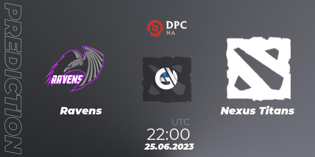 Ravens - Nexus Titans: ennuste. 25.06.23, Dota 2, DPC 2023 Tour 3: NA Division II (Lower)