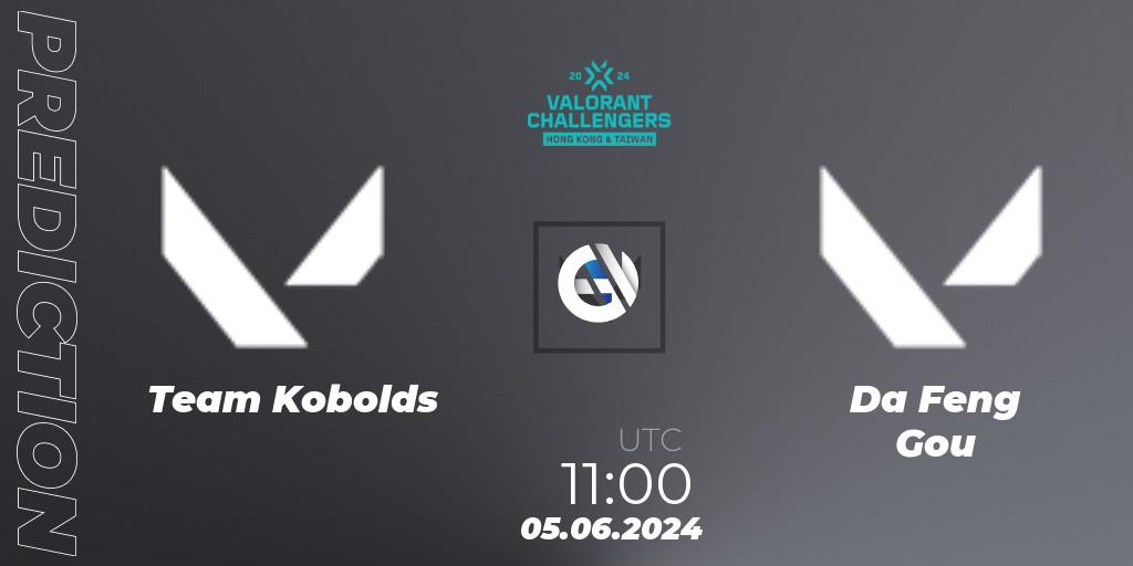 Team Kobolds - Da Feng Gou: ennuste. 05.06.2024 at 11:00, VALORANT, VALORANT Challengers Hong Kong and Taiwan 2024: Split 2