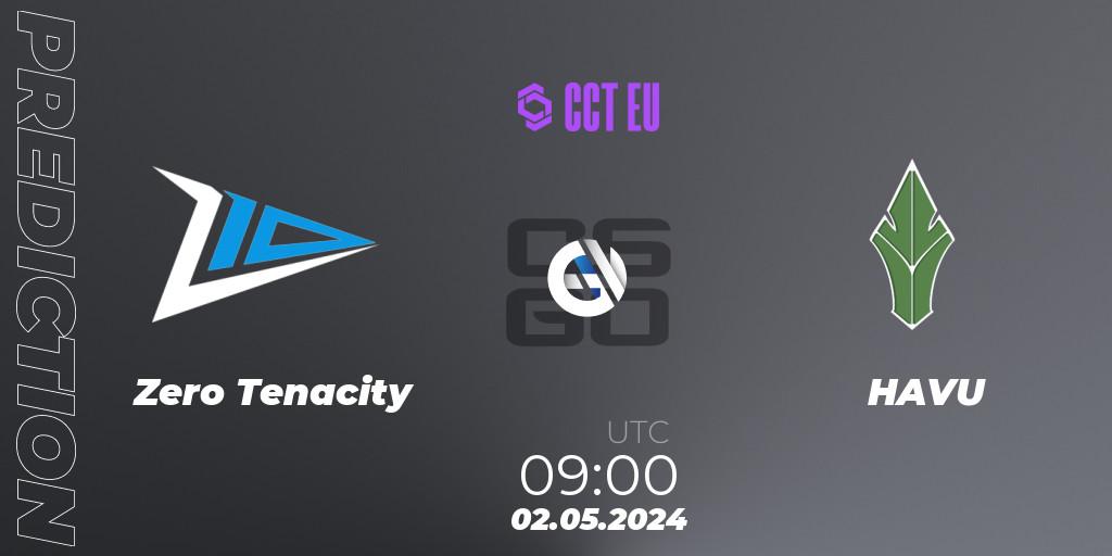Zero Tenacity - HAVU: ennuste. 02.05.2024 at 09:00, Counter-Strike (CS2), CCT Season 2 Europe Series 2 