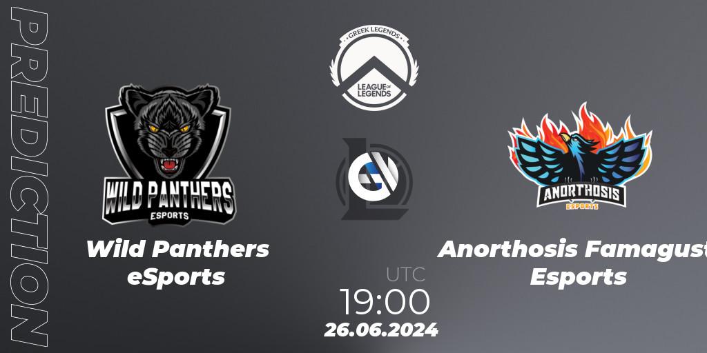 Wild Panthers eSports - Anorthosis Famagusta Esports: ennuste. 26.06.2024 at 19:00, LoL, GLL Summer 2024