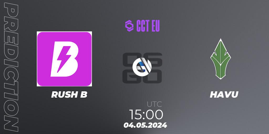 RUSH B - HAVU: ennuste. 04.05.2024 at 15:00, Counter-Strike (CS2), CCT Season 2 Europe Series 2 