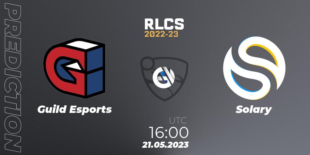 Guild Esports - Solary: ennuste. 21.05.2023 at 16:00, Rocket League, RLCS 2022-23 - Spring: Europe Regional 2 - Spring Cup: Closed Qualifier