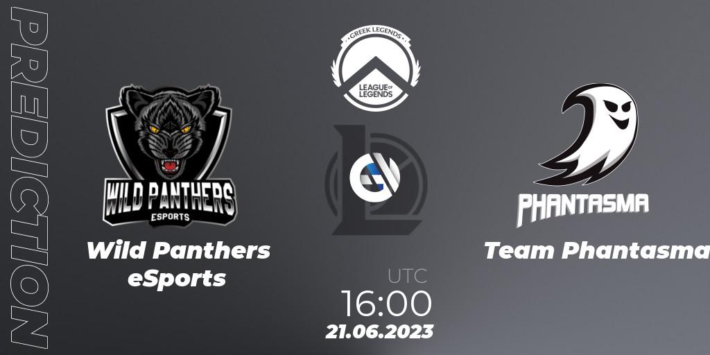 Wild Panthers eSports - Team Phantasma: ennuste. 21.06.2023 at 16:00, LoL, Greek Legends League Summer 2023