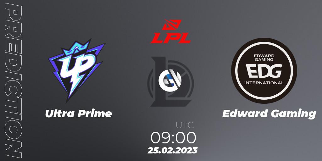 Ultra Prime - Edward Gaming: ennuste. 25.02.2023 at 10:00, LoL, LPL Spring 2023 - Group Stage
