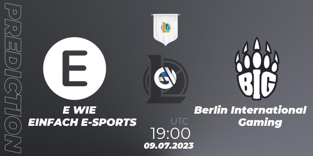 E WIE EINFACH E-SPORTS - Berlin International Gaming: ennuste. 09.07.23, LoL, Prime League Summer 2023 - Group Stage