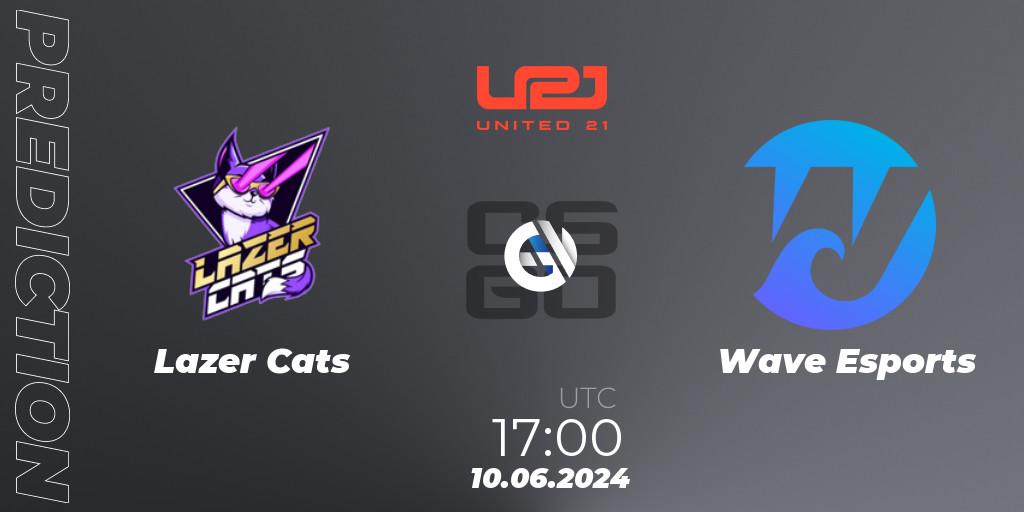 Lazer Cats - Wave Esports: ennuste. 10.06.2024 at 17:00, Counter-Strike (CS2), United21 Season 14: Division 2