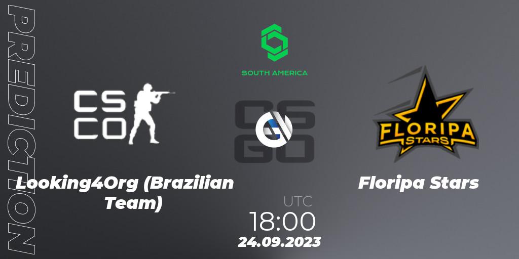 Looking4Org (Brazilian Team) - Floripa Stars: ennuste. 24.09.2023 at 18:00, Counter-Strike (CS2), CCT South America Series #12: Open Qualifier
