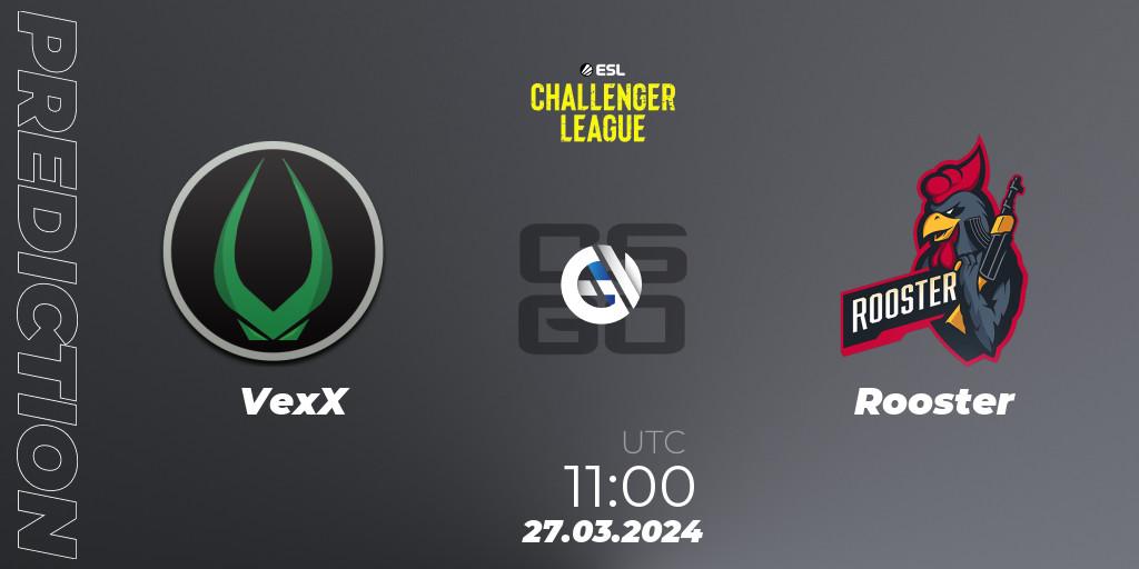 VexX - Rooster: ennuste. 27.03.24, CS2 (CS:GO), ESL Challenger League Season 47: Oceania