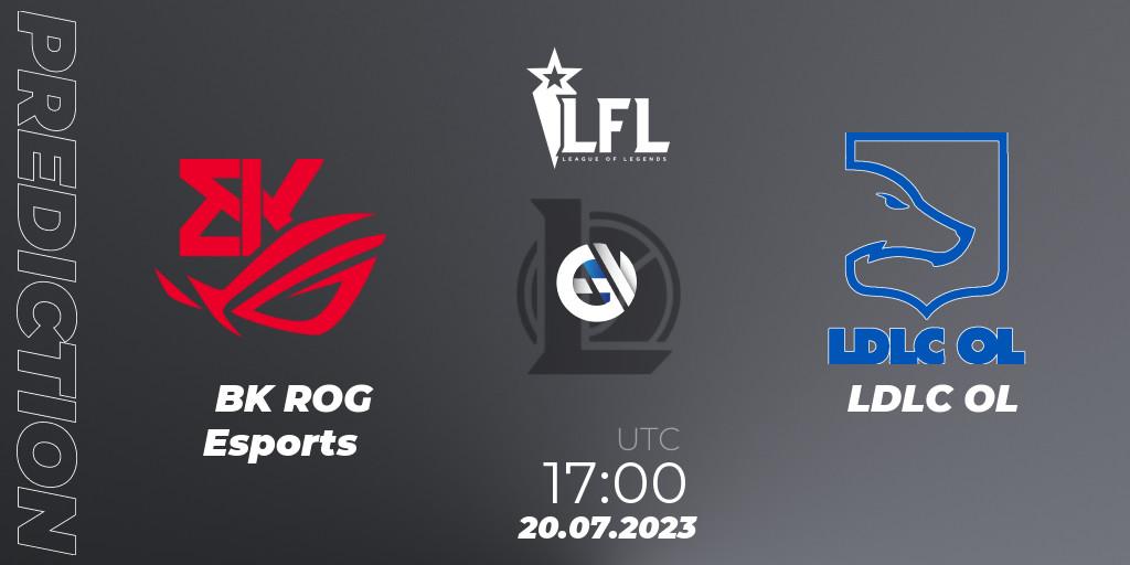 BK ROG Esports - LDLC OL: ennuste. 20.07.23, LoL, LFL Summer 2023 - Group Stage