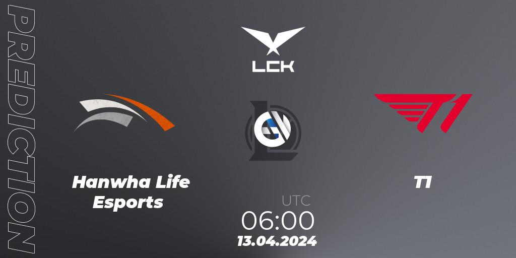 Hanwha Life Esports - T1: ennuste. 13.04.24, LoL, LCK Spring 2024 - Playoffs