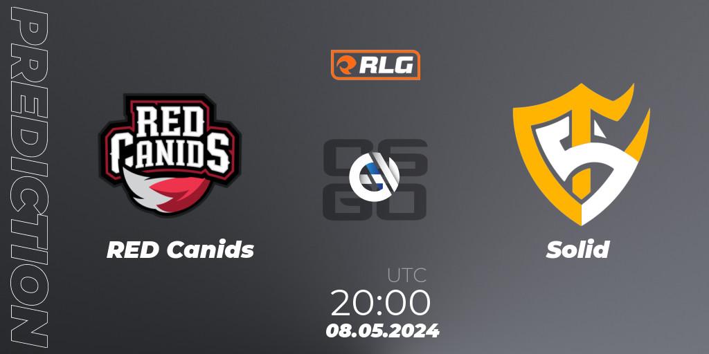 RED Canids - Solid: ennuste. 08.05.2024 at 20:00, Counter-Strike (CS2), RES Latin American Series #4