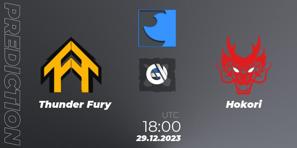 Thunder Fury - Hokori: ennuste. 29.12.2023 at 18:15, Dota 2, FastInvitational DotaPRO Season 2