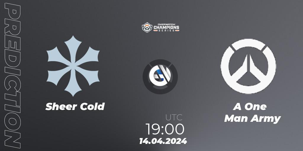 Sheer Cold - A One Man Army: ennuste. 14.04.2024 at 19:00, Overwatch, Overwatch Champions Series 2024 - EMEA Stage 2 Group Stage
