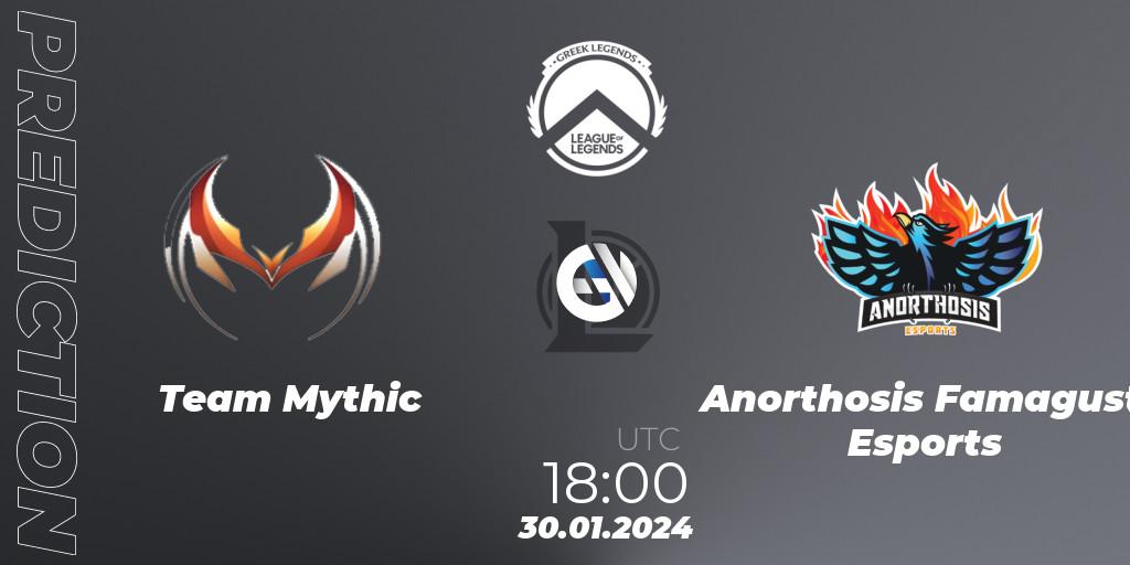 Team Mythic - Anorthosis Famagusta Esports: ennuste. 30.01.2024 at 18:00, LoL, GLL Spring 2024