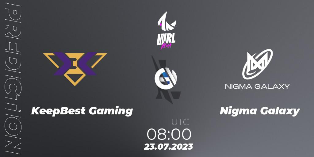KeepBest Gaming - Nigma Galaxy: ennuste. 23.07.2023 at 08:00, Wild Rift, WRL Asia 2023 - Season 1 - Finals