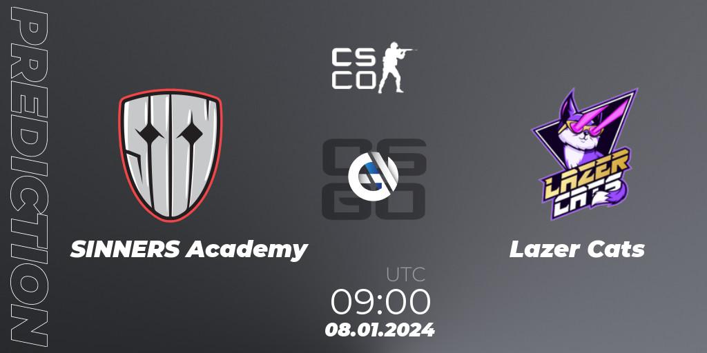 SINNERS Academy - Lazer Cats: ennuste. 08.01.2024 at 09:00, Counter-Strike (CS2), European Pro League Season 14: Division 2