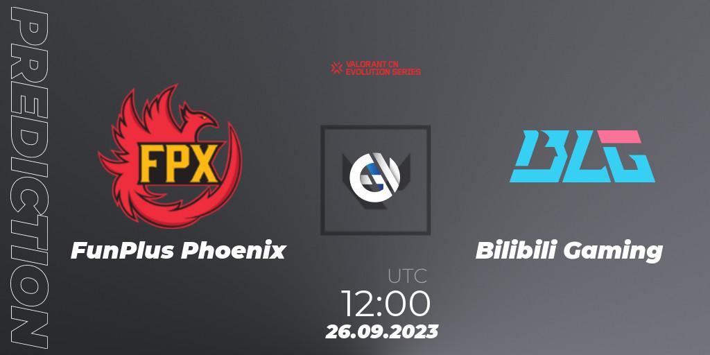 FunPlus Phoenix - Bilibili Gaming: ennuste. 26.09.2023 at 12:00, VALORANT, VALORANT China Evolution Series Act 1: Variation