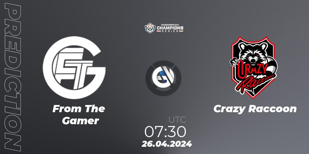 From The Gamer - Crazy Raccoon: ennuste. 26.04.2024 at 07:30, Overwatch, Overwatch Champions Series 2024 - Asia Stage 1 Main Event