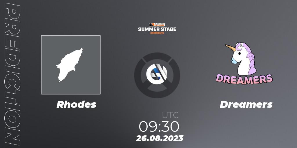 Rhodes - Dreamers: ennuste. 26.08.2023 at 09:30, Overwatch, Overwatch League 2023 - Summer Stage Knockouts