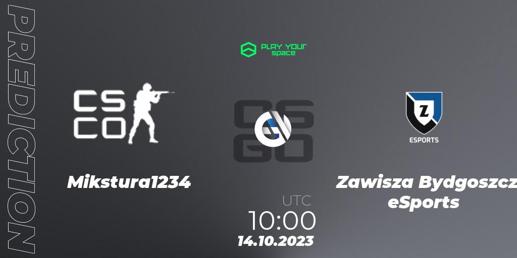 Mikstura1234 - Zawisza Bydgoszcz eSports: ennuste. 14.10.2023 at 10:00, Counter-Strike (CS2), PYspace Cash Cup Finals