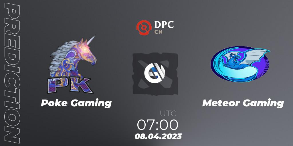 Poke Gaming - Meteor Gaming: ennuste. 08.04.2023 at 07:24, Dota 2, DPC 2023 Tour 2: CN Division II (Lower)