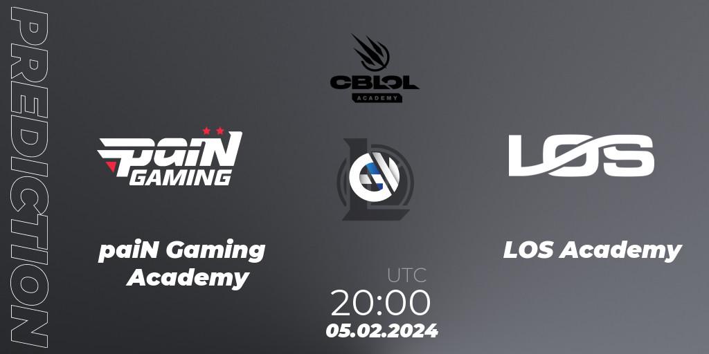 paiN Gaming Academy - LOS Academy: ennuste. 05.02.2024 at 20:00, LoL, CBLOL Academy Split 1 2024