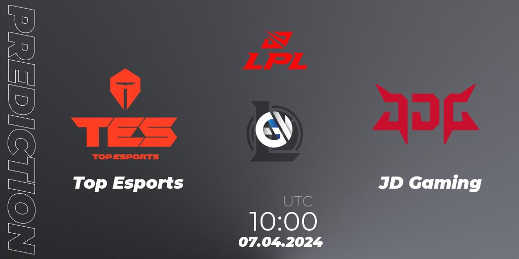 Top Esports - JD Gaming: ennuste. 07.04.24, LoL, LPL Spring 2024 - Playoffs
