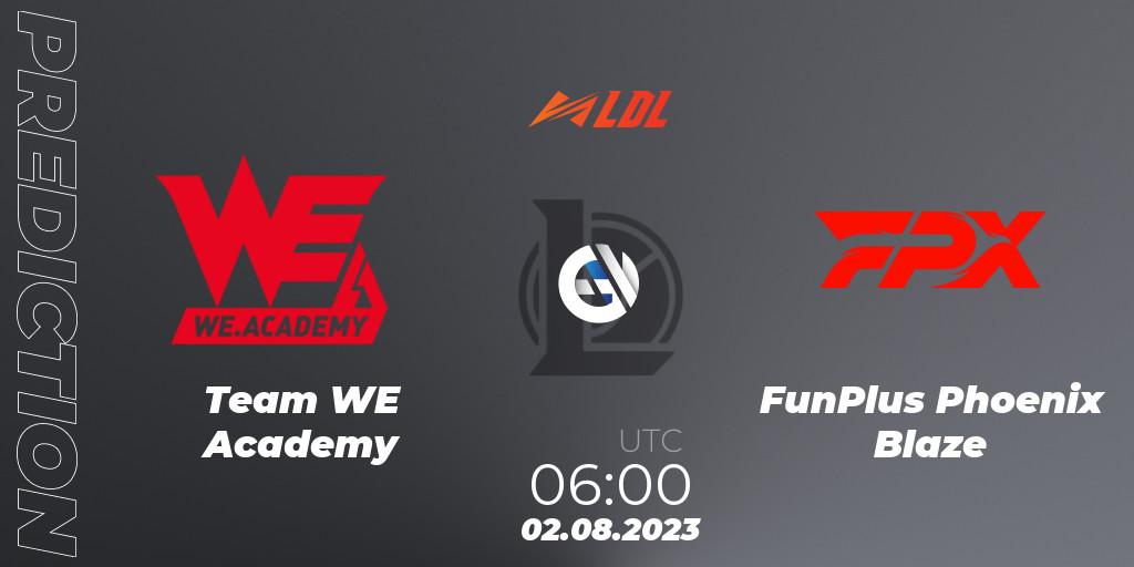Team WE Academy - FunPlus Phoenix Blaze: ennuste. 02.08.23, LoL, LDL 2023 - Playoffs