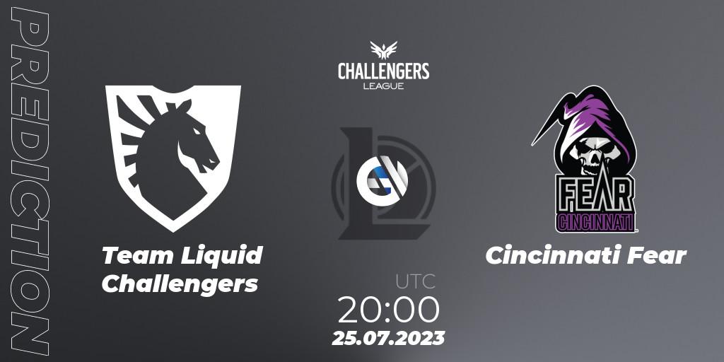 Team Liquid Challengers - Cincinnati Fear: ennuste. 25.07.2023 at 20:00, LoL, North American Challengers League 2023 Summer - Playoffs