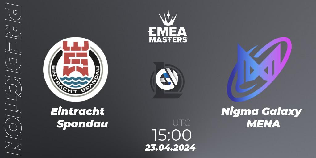 Eintracht Spandau - Nigma Galaxy MENA: ennuste. 23.04.24, LoL, EMEA Masters Spring 2024 - Playoffs