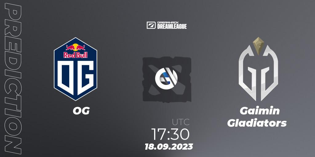 OG - Gaimin Gladiators: ennuste. 18.09.2023 at 18:30, Dota 2, DreamLeague Season 21
