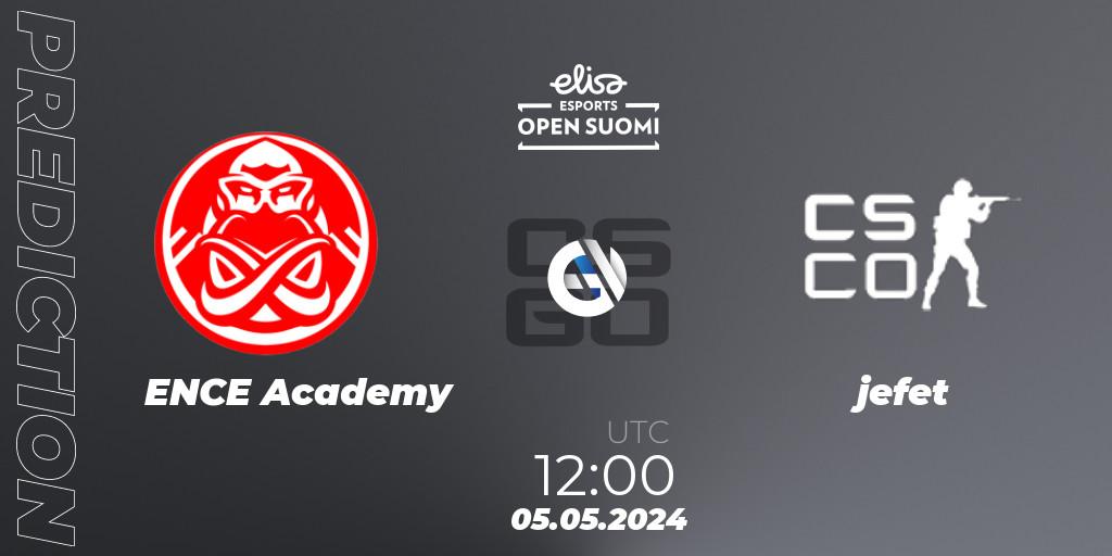 ENCE Academy - jefet: ennuste. 05.05.2024 at 12:00, Counter-Strike (CS2), Elisa Open Suomi Season 6