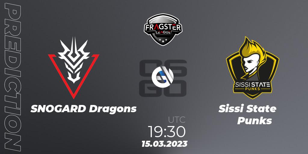 SNOGARD Dragons - Sissi State Punks: ennuste. 15.03.2023 at 19:30, Counter-Strike (CS2), Fragster League Season 4