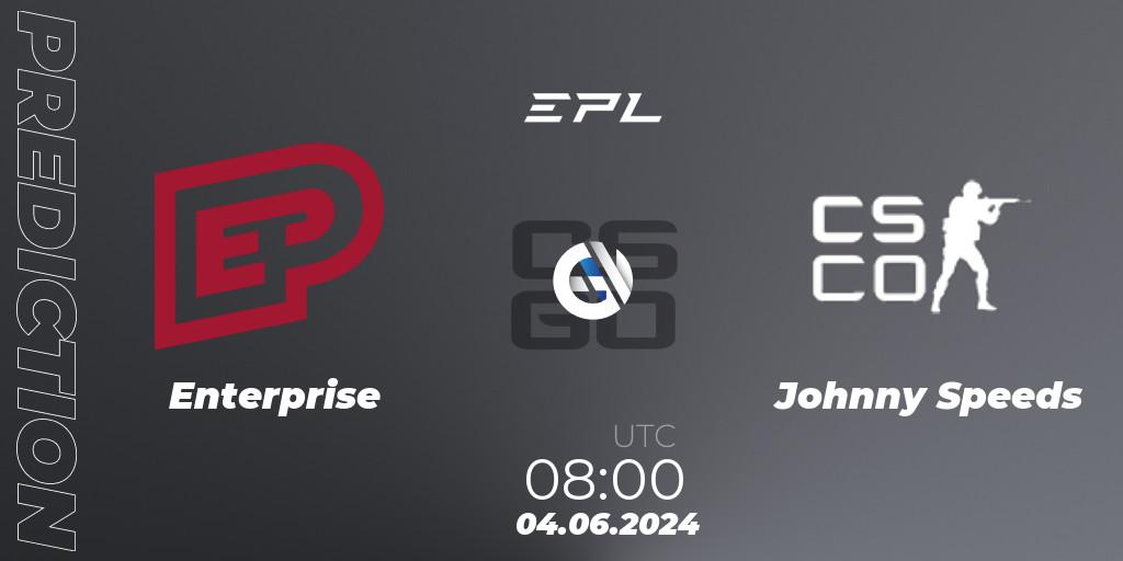 Enterprise - Johnny Speeds: ennuste. 04.06.2024 at 08:00, Counter-Strike (CS2), European Pro League Season 16