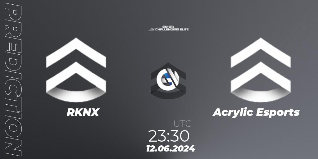 RKNX - Acrylic Esports: ennuste. 12.06.2024 at 22:30, Call of Duty, Call of Duty Challengers 2024 - Elite 3: NA