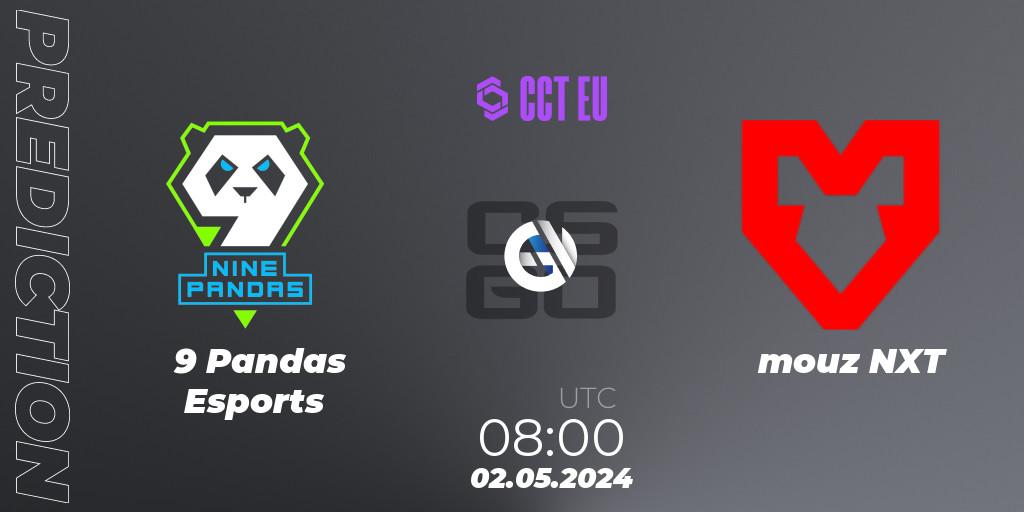 9 Pandas Esports - mouz NXT: ennuste. 02.05.2024 at 08:00, Counter-Strike (CS2), CCT Season 2 Europe Series 1