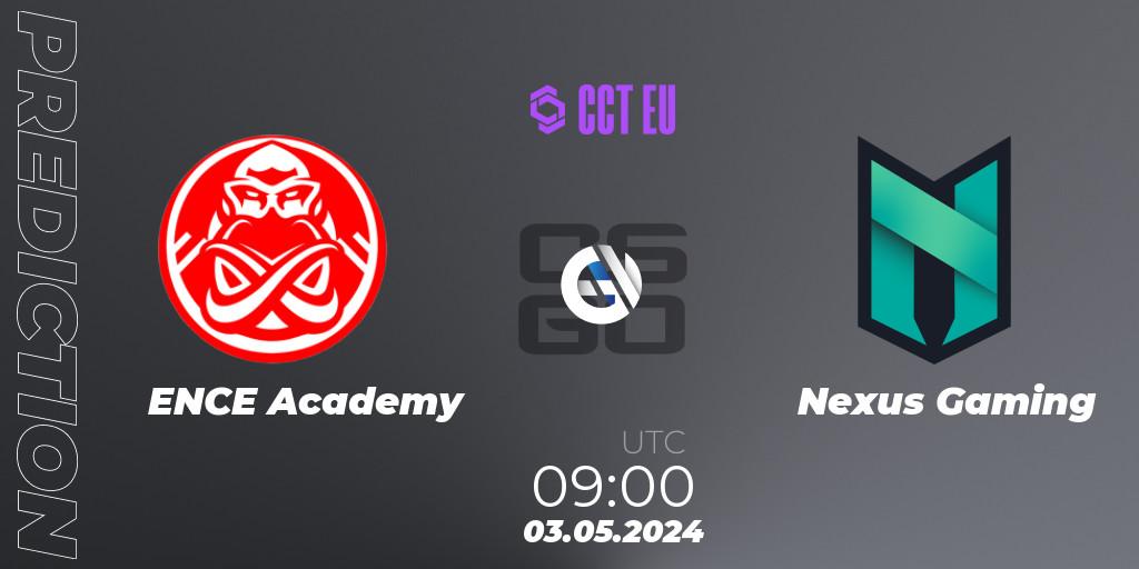 ENCE Academy - Nexus Gaming: ennuste. 03.05.2024 at 09:00, Counter-Strike (CS2), CCT Season 2 Europe Series 2 