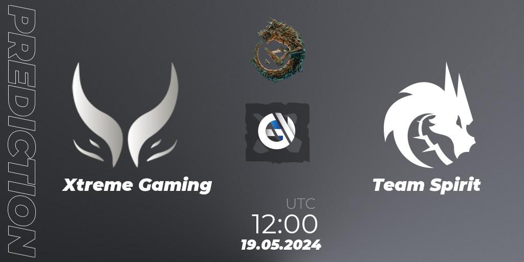 Xtreme Gaming - Team Spirit: ennuste. 19.05.2024 at 13:00, Dota 2, PGL Wallachia Season 1