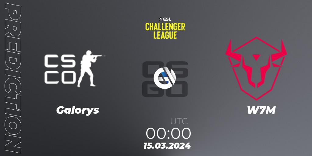 Galorys - W7M: ennuste. 15.03.24, CS2 (CS:GO), ESL Challenger League Season 47: South America