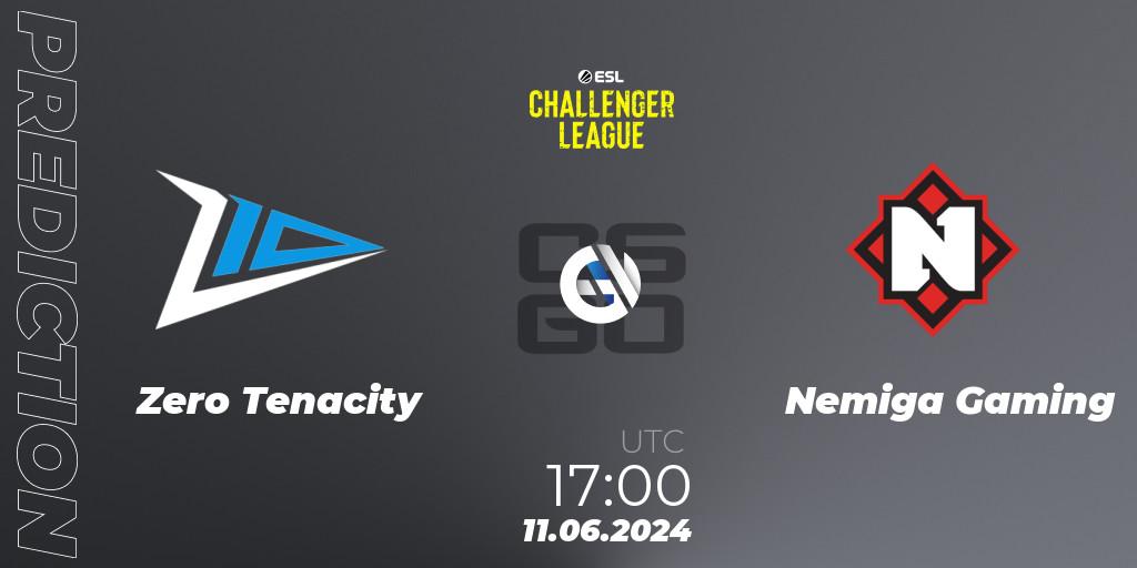 Zero Tenacity - Nemiga Gaming: ennuste. 15.06.2024 at 17:00, Counter-Strike (CS2), ESL Challenger League Season 47 Relegation: Europe