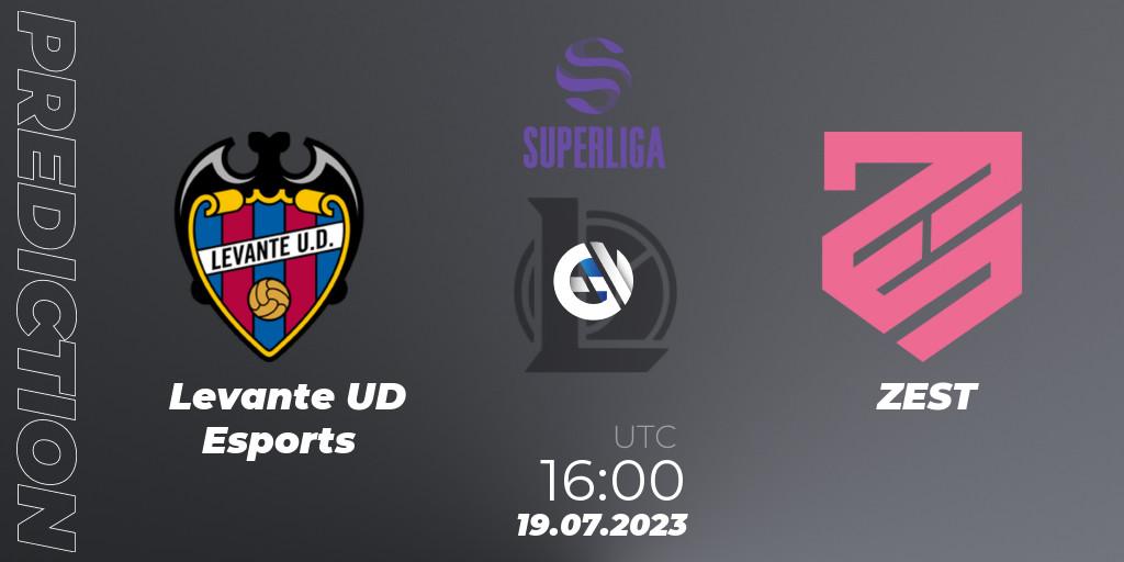 Levante UD Esports - ZEST: ennuste. 19.07.2023 at 16:00, LoL, LVP Superliga 2nd Division 2023 Summer