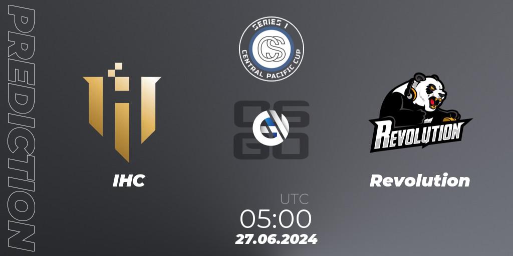 IHC - Revolution: ennuste. 27.06.2024 at 05:00, Counter-Strike (CS2), Central Pacific Cup: Series 1