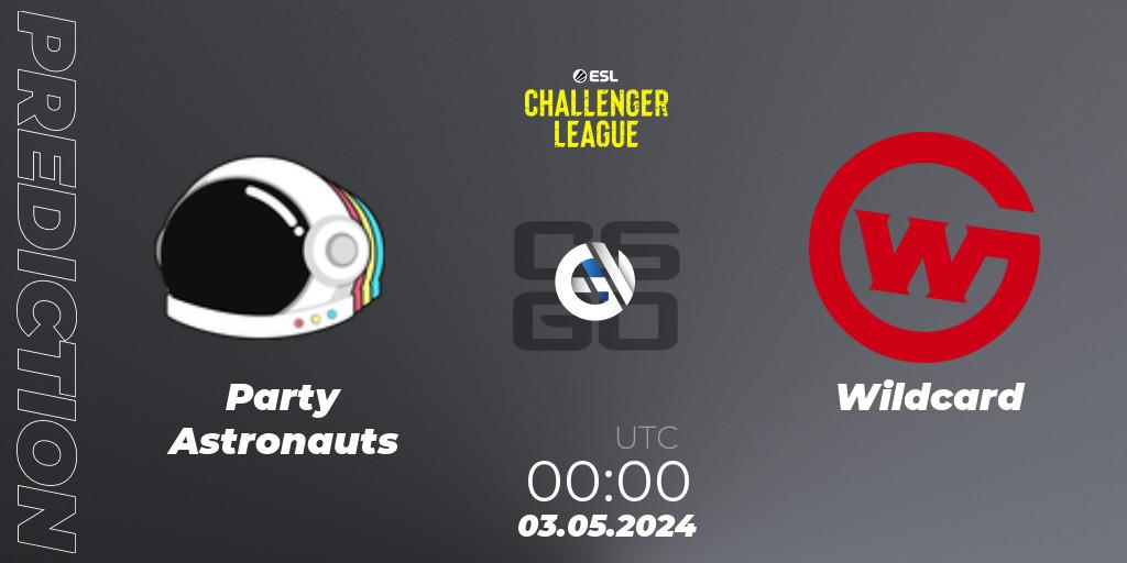 Party Astronauts - Wildcard: ennuste. 03.05.2024 at 00:00, Counter-Strike (CS2), ESL Challenger League Season 47: North America