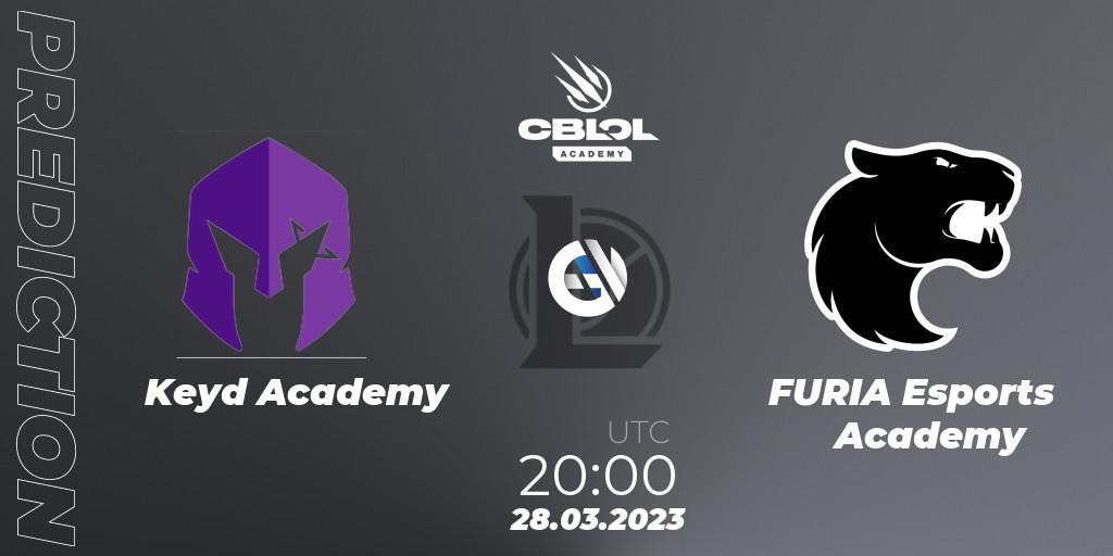 Keyd Academy - FURIA Esports Academy: ennuste. 28.03.23, LoL, CBLOL Academy Split 1 2023