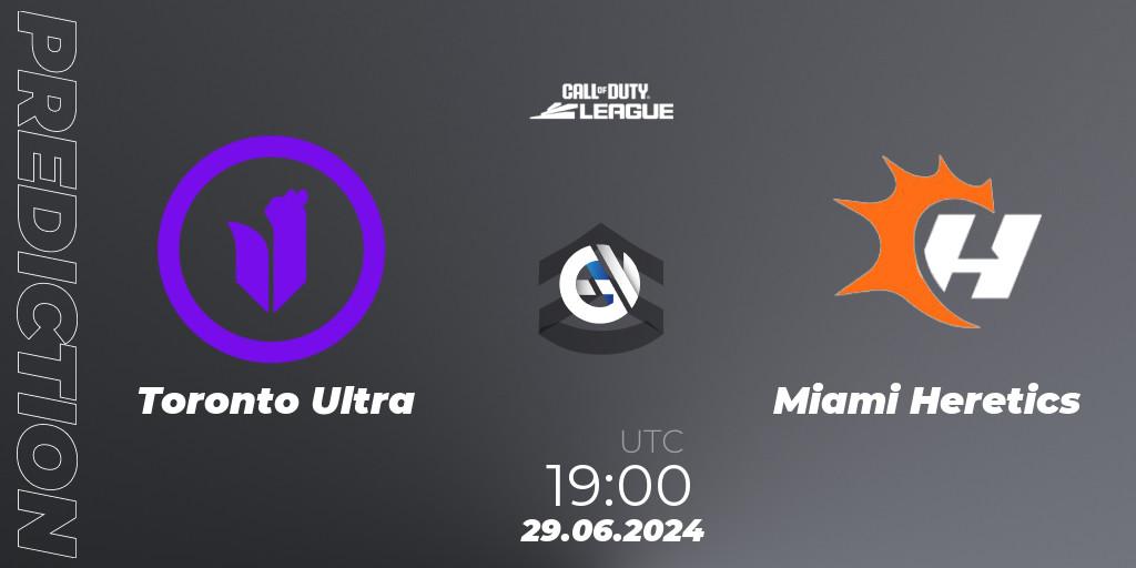 Toronto Ultra - Miami Heretics: ennuste. 29.06.2024 at 19:00, Call of Duty, Call of Duty League 2024: Stage 4 Major