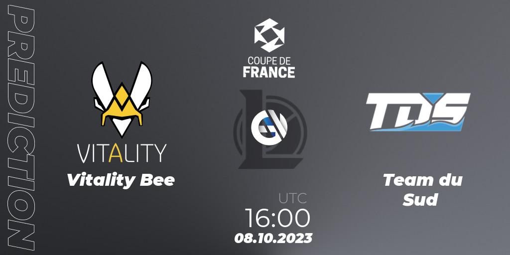 Vitality Bee - Team du Sud: ennuste. 08.10.2023 at 16:00, LoL, Coupe de France 2023
